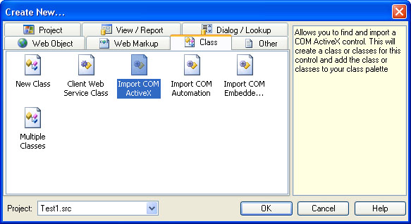 Visual DataFlex Import COM ActiveX