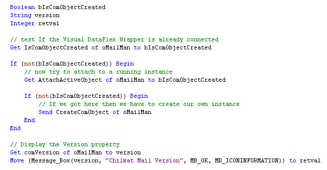 Instantiate ActiveX in Visual DataFlex